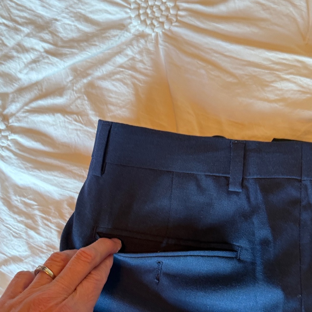 ✅Ben Sherman Dark Blue Men's Dress Pants. 30x32. Navy blue. EUC - Picture 7 of 9